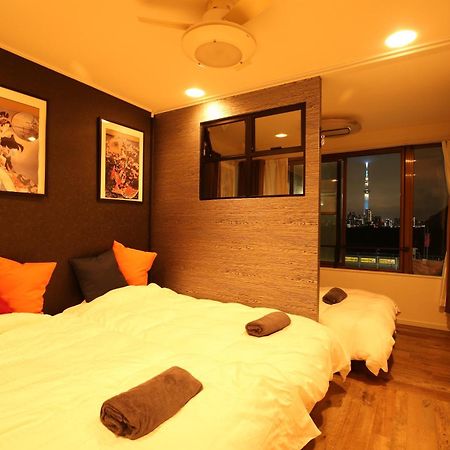 Ferienwohnung 東京スカイツリー眺望 一棟貸切 駅徒歩50秒 浅草8分 スカイツリー4分 銀座20分 Präfektur Tokio Exterior foto