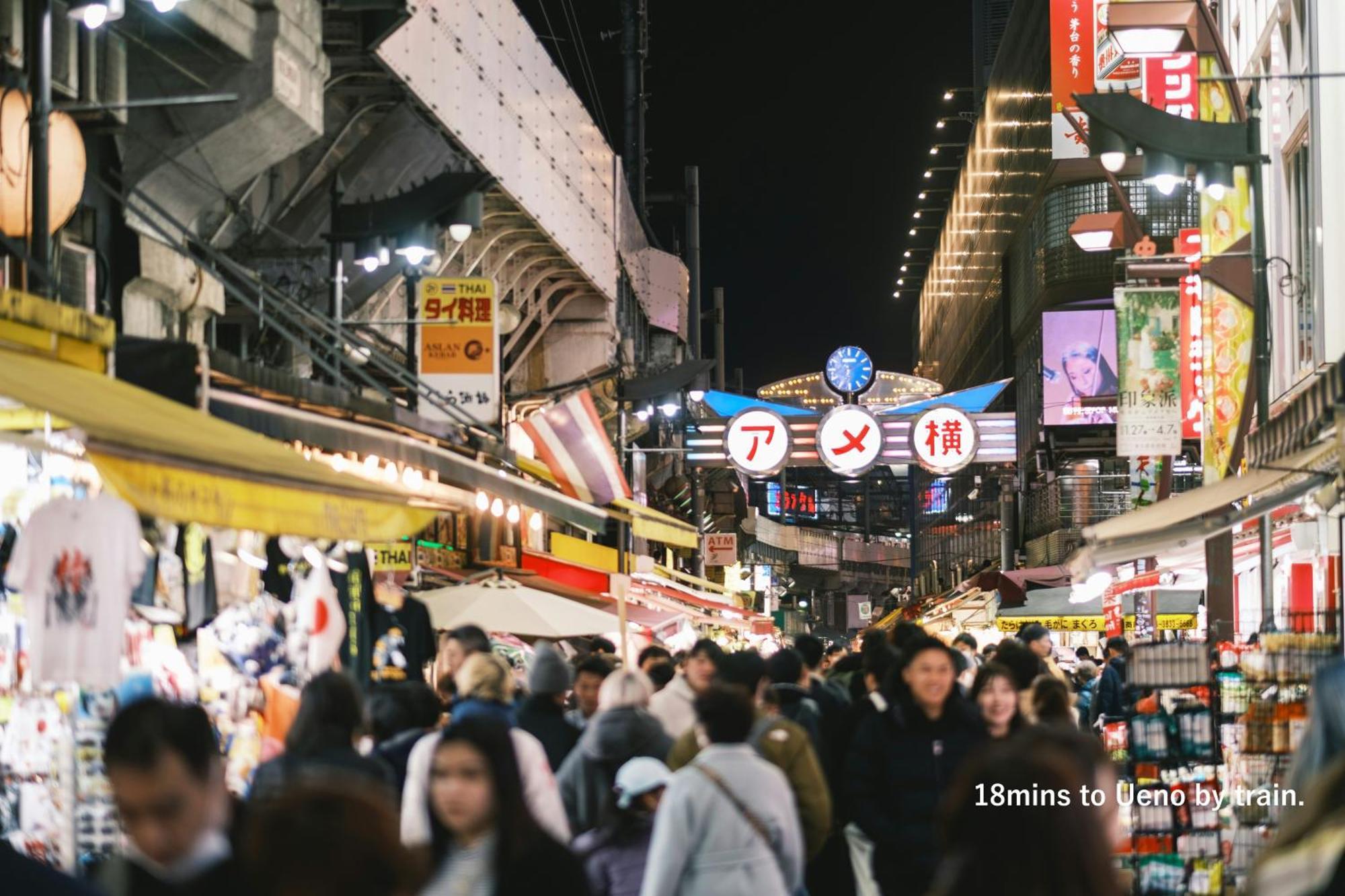 Ferienwohnung 東京スカイツリー眺望 一棟貸切 駅徒歩50秒 浅草8分 スカイツリー4分 銀座20分 Präfektur Tokio Exterior foto